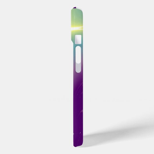 BLAUE TALISMAN MONOGRAMM Aquamarin, Lila Case-Mate iPhone Hülle (Rückseite / Links)