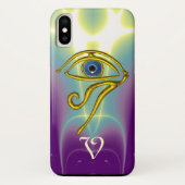 BLAUE TALISMAN MONOGRAMM Aquamarin, Lila Case-Mate iPhone Hülle (Rückseite)