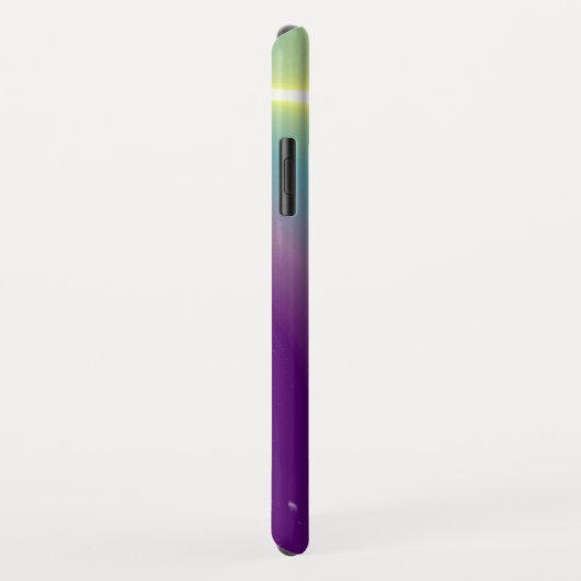 BLAUE TALISMAN MONOGRAMM Aquamarin, Lila Case-Mate iPhone Hülle (Hinten/Rechts)