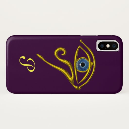 BLAUE TALISMAN MONOGRAMM Lila Case-Mate iPhone Hülle (Rückseite (Horizontal))