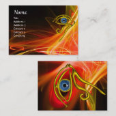 BLAUE TALISMAN ORANGE YELLOW RED WHITE LIGHT WAVES VISITENKARTE (Vorne/Hinten)