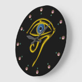 BLAUE TALISMAN, schwarz Große Wanduhr (Winkel)