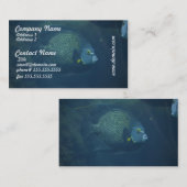 Blaue Tang-Fische Visitenkarte (Vorne/Hinten)