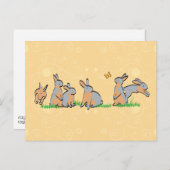 BLAUE TANS IM GRASS POSTKARTE (Vorne/Hinten)