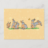 BLAUE TANS IM GRASS POSTKARTE (Vorderseite)