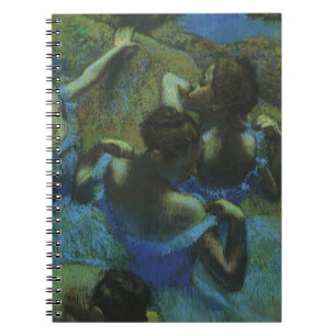 Blaue Tänzerinnen von Edgar Degas, Vintage Impress Notizblock