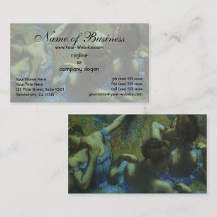 Blaue Tänzerinnen von Edgar Degas Visitenkarte