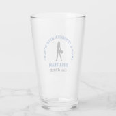 Blaue Tanzteam-Tänzerin der High School personalis Glas (Rückseite)