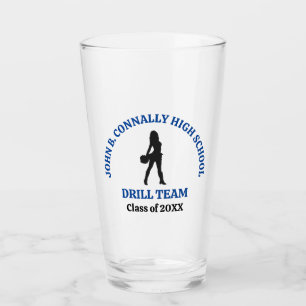 Blaue Tanzteam-Tänzerin der High School personalis Glas