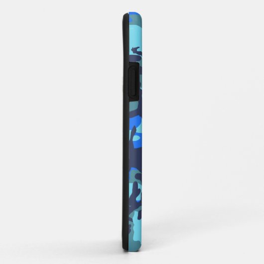 Blaue Tarnung Case-Mate iPhone Hülle (Hinten/Rechts)