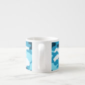 Blaue Tarnung Espresso Tasse (Rückseite)