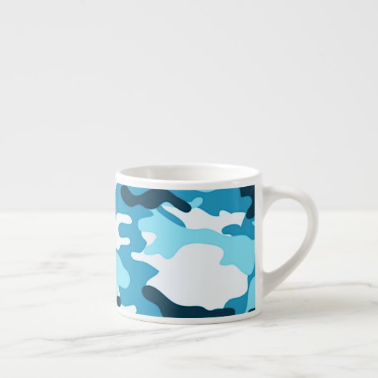Blaue Tarnung Espresso Tasse (Rechts)