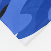 Blaue Tarnung Fleecedecke (Ecke)