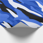 Blaue Tarnung Geschenkpapier (Ecke)
