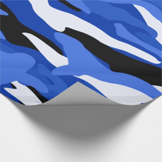 Blaue Tarnung Geschenkpapier (Ecke)
