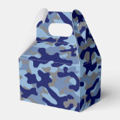 Blaue Tarnung Geschenkschachtel (Rückseite)