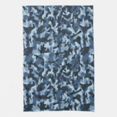 Blaue Tarnung Geschirrtuch (Vertikal)