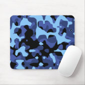 Blaue Tarnung Mousepad (Mit Mouse)