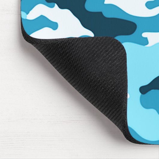 Blaue Tarnung Mousepad (Ecke)