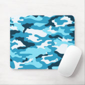 Blaue Tarnung Mousepad (Mit Mouse)