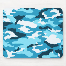 Blaue Tarnung Mousepad