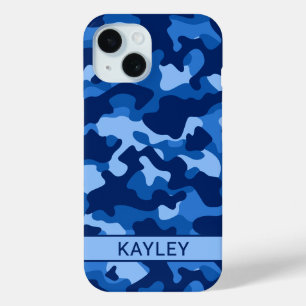 Blaue Tarnung Personalisiert Case-Mate iPhone Hülle