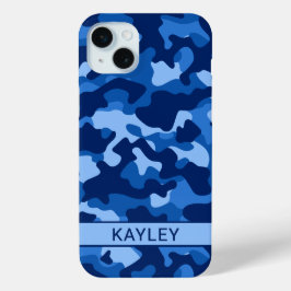 Blaue Tarnung Personalisiert Case-Mate iPhone Hülle