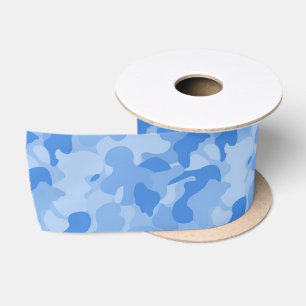Blaue Tarnung Satinband
