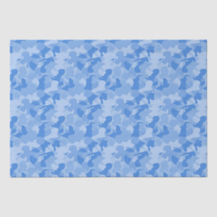 Blaue Tarnung Seidenpapier