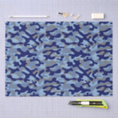 Blaue Tarnung Seidenpapier (Handwerk)