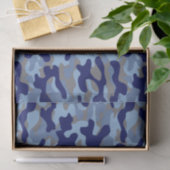 Blaue Tarnung Seidenpapier (Geschenk)