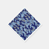 Blaue Tarnung  Serviette (Ecke)