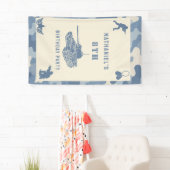 Blaue Tarnung Soldat Armee Geburtstag Banner (Insitu)