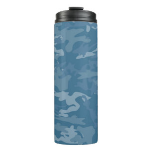 Blaue Tarnungs-/Camouflage-Thermaltrommel Thermosbecher