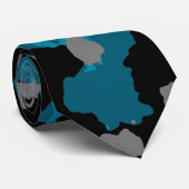 Blaue Tarnungs-Krawatte Krawatte (Gerollt)