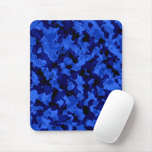 Blaue Tarnungs-Mausunterlage Mousepad (Mit Mouse)