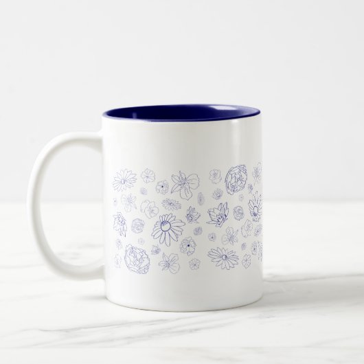 Blaue Tasse (Links)