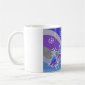 Blaue Tasse der Winterbäume (Links)