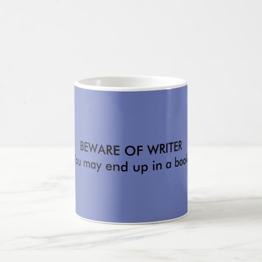 Blaue Tasse mit Schrifttext (Mittel)