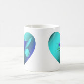 Blaue Taube des Sky Heart Kaffeetasse (Mittel)