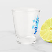 Blaue Taube Schnapsglas (Links)
