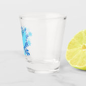 Blaue Taube Schnapsglas (Rechts)