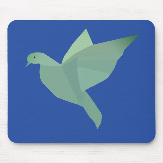 Blaue Taube Vogel Mauspad (Vorne)