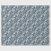 Blaue Tauben-Wrap-Papier Geschenkpapier (Flach)