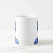 Blaue Tech-Muse Kaffeetasse (Mittel)