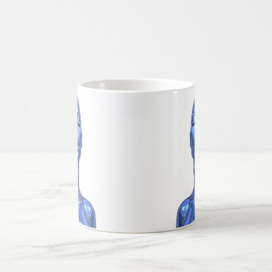 Blaue Tech-Muse Kaffeetasse (Mittel)
