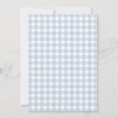 Blaue Teddybär-Baby-Shower-Dankeskarten (Rückseite)