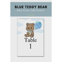 Blaue Teddybär-Babyparty 