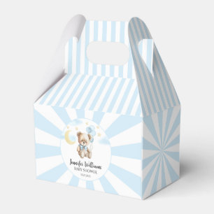 Blaue Teddybär-Ballons Baby Shower Geschenkboxen Geschenkschachtel