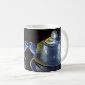 Blaue Tee-Set-Tasse (Lori Corbett) Kaffeetasse (VorderseiteRechts)